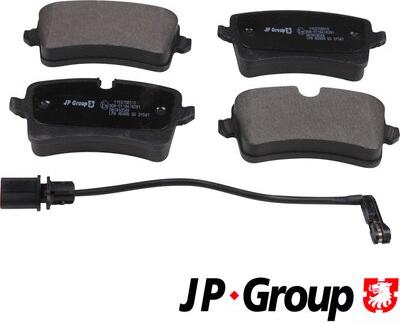 JP Group 1163708510 - Kit de plaquettes de frein, frein à disque cwaw.fr