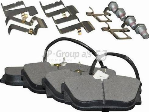 JP Group 1163707510 - Kit de plaquettes de frein, frein à disque cwaw.fr