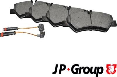 JP Group 1163707610 - Kit de plaquettes de frein, frein à disque cwaw.fr