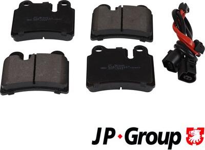 JP Group 1163707110 - Kit de plaquettes de frein, frein à disque cwaw.fr