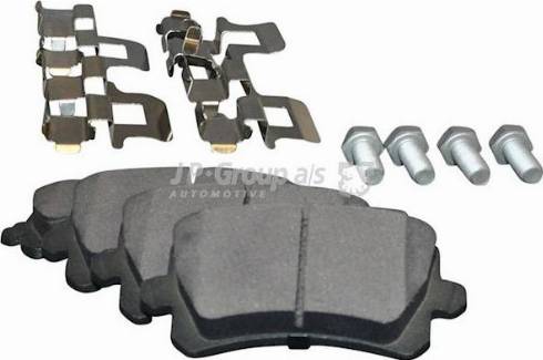 JP Group 1163707710 - Kit de plaquettes de frein, frein à disque cwaw.fr