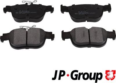 JP Group 1163713810 - Kit de plaquettes de frein, frein à disque cwaw.fr