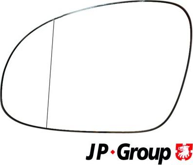 JP Group 1189304570 - Verre de rétroviseur, rétroviseur extérieur cwaw.fr