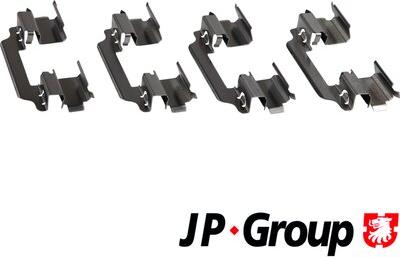 JP Group 1364002110 - Kit d'accessoires, plaquette de frein à disque cwaw.fr