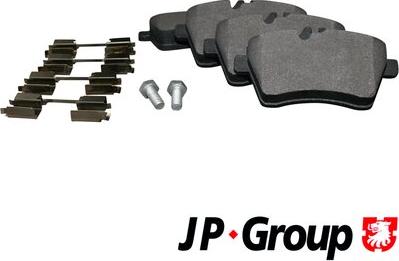 JP Group 1363601510 - Kit de plaquettes de frein, frein à disque cwaw.fr