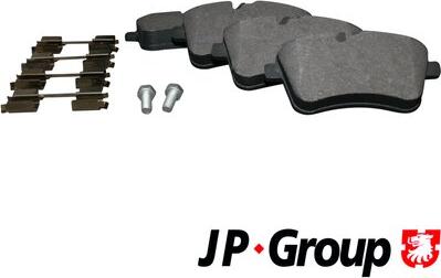 JP Group 1363601610 - Kit de plaquettes de frein, frein à disque cwaw.fr