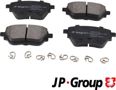 JP Group 1363617710 - Kit de plaquettes de frein, frein à disque cwaw.fr