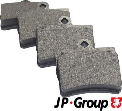 JP Group 1363700710 - Kit de plaquettes de frein, frein à disque cwaw.fr