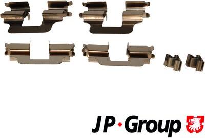 JP Group 1263650710 - Kit d'accessoires, plaquette de frein à disque cwaw.fr