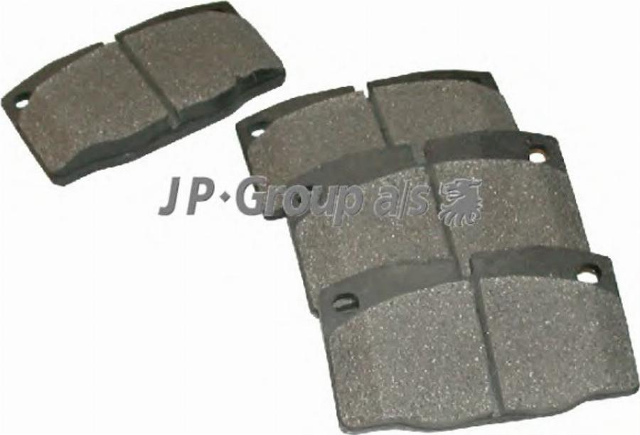 JP Group 1263600510 - Kit de plaquettes de frein, frein à disque cwaw.fr