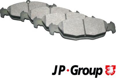 JP Group 1263600810 - Kit de plaquettes de frein, frein à disque cwaw.fr