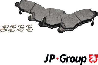 JP Group 1263603010 - Kit de plaquettes de frein, frein à disque cwaw.fr