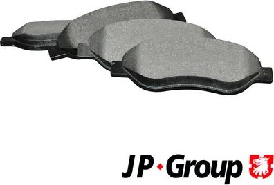 JP Group 1263603710 - Kit de plaquettes de frein, frein à disque cwaw.fr