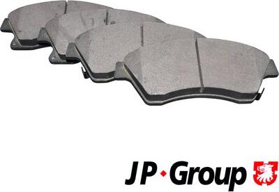 JP Group 1263602510 - Kit de plaquettes de frein, frein à disque cwaw.fr