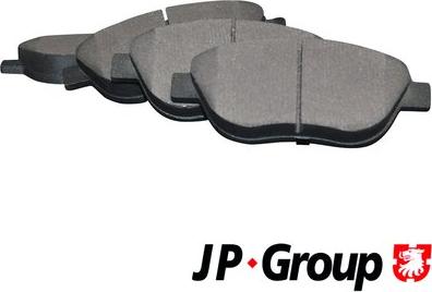 JP Group 1263602110 - Kit de plaquettes de frein, frein à disque cwaw.fr