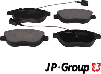 JP Group 1263607610 - Kit de plaquettes de frein, frein à disque cwaw.fr