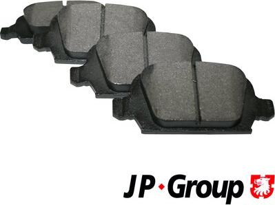 JP Group 1263700510 - Kit de plaquettes de frein, frein à disque cwaw.fr