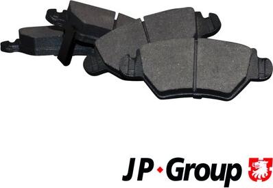 JP Group 1263700210 - Kit de plaquettes de frein, frein à disque cwaw.fr