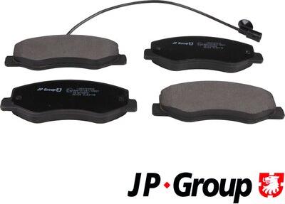 JP Group 1263701910 - Kit de plaquettes de frein, frein à disque cwaw.fr