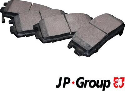 JP Group 1263701410 - Kit de plaquettes de frein, frein à disque cwaw.fr