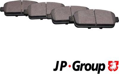 JP Group 1263701510 - Kit de plaquettes de frein, frein à disque cwaw.fr