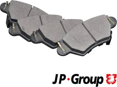 JP Group 1263701710 - Kit de plaquettes de frein, frein à disque cwaw.fr