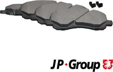 JP Group 3963600410 - Kit de plaquettes de frein, frein à disque cwaw.fr