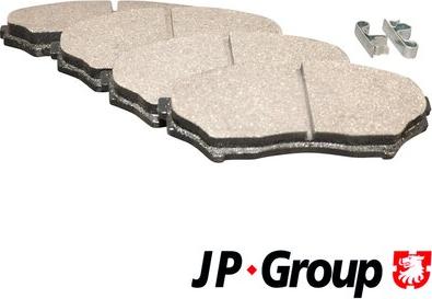 JP Group 3963600110 - Kit de plaquettes de frein, frein à disque cwaw.fr