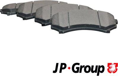 JP Group 3963600310 - Kit de plaquettes de frein, frein à disque cwaw.fr