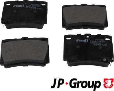 JP Group 3963700610 - Kit de plaquettes de frein, frein à disque cwaw.fr