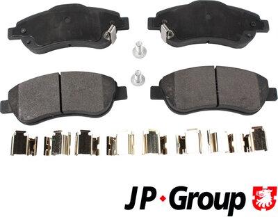 JP Group 3463600710 - Kit de plaquettes de frein, frein à disque cwaw.fr