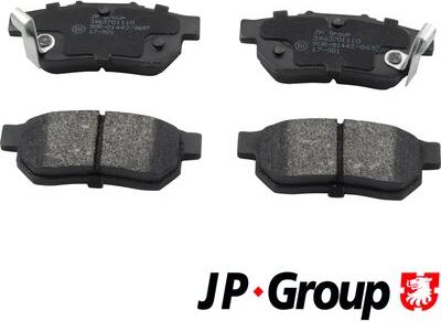 JP Group 3463701110 - Kit de plaquettes de frein, frein à disque cwaw.fr