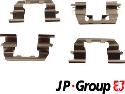 JP Group 3564003410 - Kit d'accessoires, plaquette de frein à disque cwaw.fr