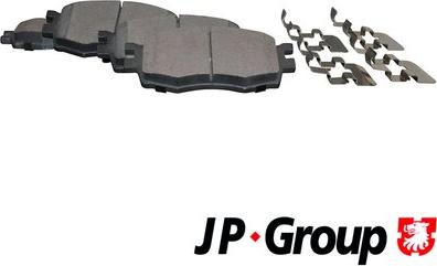 JP Group 3563600610 - Kit de plaquettes de frein, frein à disque cwaw.fr