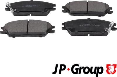 JP Group 3563601310 - Kit de plaquettes de frein, frein à disque cwaw.fr