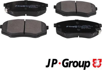 JP Group 3563601700 - Kit de plaquettes de frein, frein à disque cwaw.fr