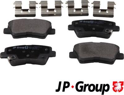 JP Group 3563701110 - Kit de plaquettes de frein, frein à disque cwaw.fr