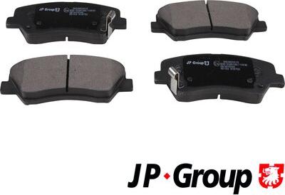 JP Group 3663604410 - Kit de plaquettes de frein, frein à disque cwaw.fr