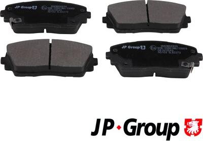 JP Group 3663604310 - Kit de plaquettes de frein, frein à disque cwaw.fr