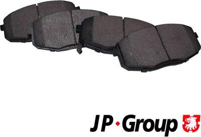 JP Group 3663600910 - Kit de plaquettes de frein, frein à disque cwaw.fr