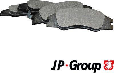 JP Group 3663600810 - Kit de plaquettes de frein, frein à disque cwaw.fr