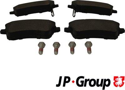 JP Group 3663601010 - Kit de plaquettes de frein, frein à disque cwaw.fr