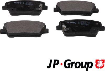 JP Group 3663700510 - Kit de plaquettes de frein, frein à disque cwaw.fr