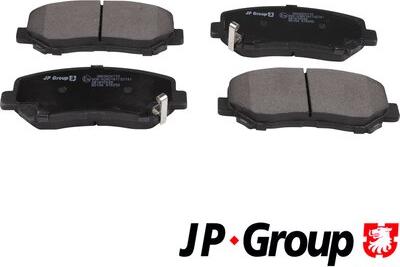 JP Group 3863604710 - Kit de plaquettes de frein, frein à disque cwaw.fr