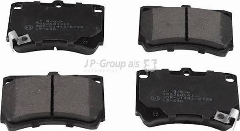 JP Group 3863601410 - Kit de plaquettes de frein, frein à disque cwaw.fr