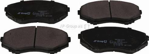 JP Group 3863601010 - Kit de plaquettes de frein, frein à disque cwaw.fr