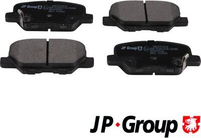 JP Group 3863701010 - Kit de plaquettes de frein, frein à disque cwaw.fr