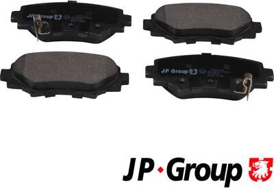 JP Group 3863701110 - Kit de plaquettes de frein, frein à disque cwaw.fr