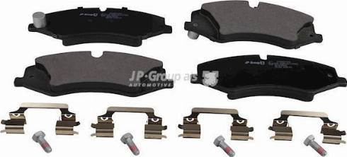 JP Group 3763601310 - Kit de plaquettes de frein, frein à disque cwaw.fr