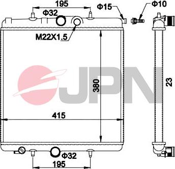 JPN 60C9040-JPN - Radiateur, refroidissement du moteur cwaw.fr